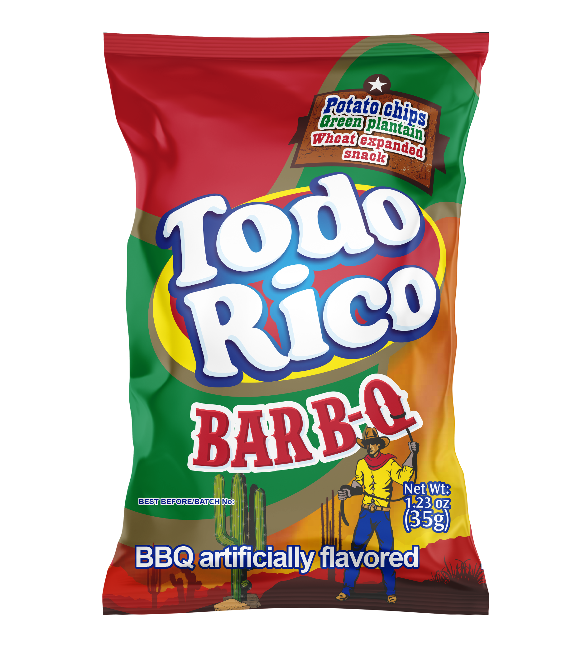 Super Ricas Todo Rico potato, plantain and wheat expanded snack chips, chilli, lime natural flavors - 6 Units